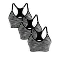thumbnail image 2 of 3 pack Sports Bra for Women Ladies Gym Sports Bra Vest Medium Support Racerback Sports Bra Women Removable Padded Sports Bras  for Workout Fitness Yoga, 2 of 6