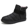 thumbnail image 3 of Zapatos Planos para Caminar Mujer Antideslizantes Forrados de Felpa para Viajes al Aire Libre (40) Negro, 3 of 9