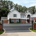 thumbnail image 6 of ALEKO Steel Single Swing 14 x 6 ft Black Driveway Gate Paris Style, 6 of 7
