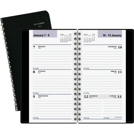 At-A-Glance DayMinder Pocket Weekly Appointment Book, Black - Walmart ...