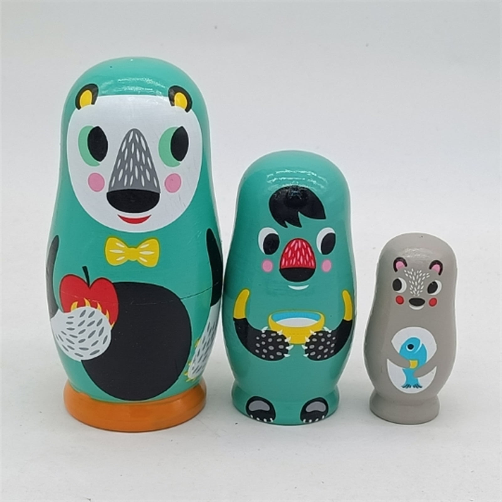 Dream Lifestyle Creative Matryoshka Doll Compact Funny Cartoon Bear