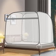 thumbnail image 1 of Mosquitera emergente para tienda de campaña para Patio, mosquitera portátil tamaño King con tienda de malla inferior para exterior o interior (gris), 1 of 3
