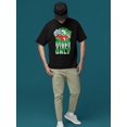 thumbnail image 2 of Green Vibes Only - Festive ICEE St. Patrick's Fun Day Graphic Men's T-shirt, 2 of 4