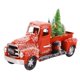 thumbnail image 1 of Camion rouge vintage de Noël en métal avec décorations d'arbres de Noël pour la maison, la cheminée, le bureau, les vacances, les fournitures de Noël, 1 of 4