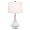 thumbnail image 2 of Elegant Designs LT3312-WHT Ceramic Tear Drop Shaped Table Lamp, White, 2 of 5