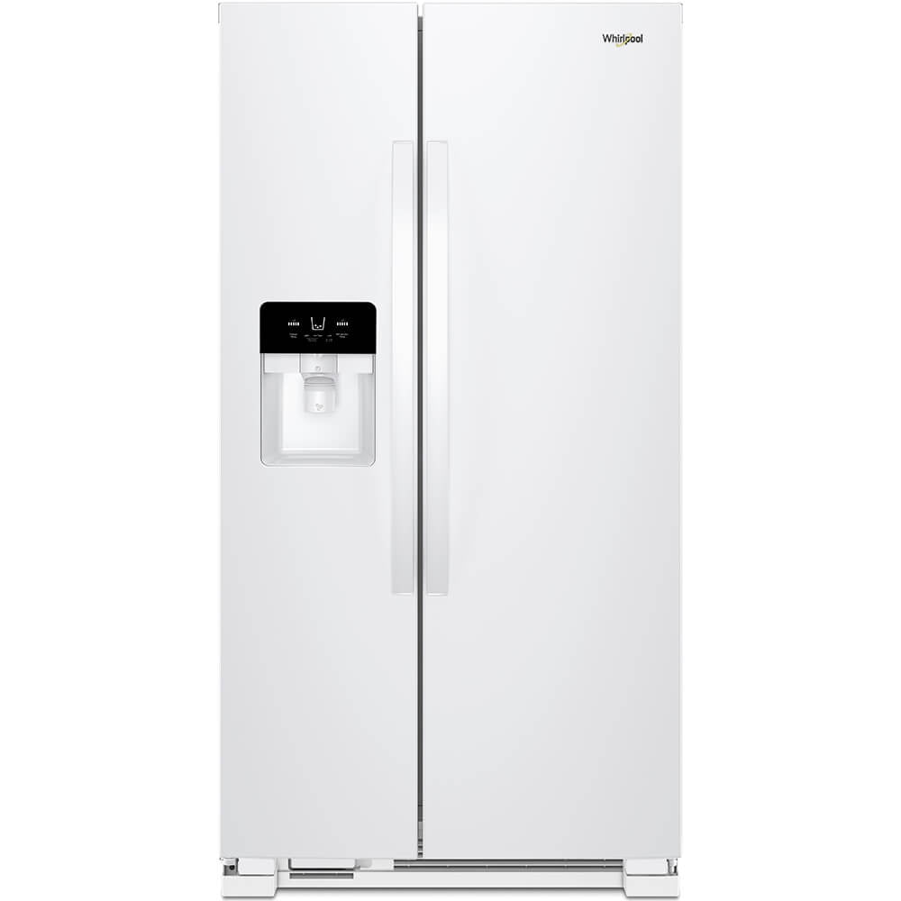 Whirlpool Wrs325sdhw 25 Cu Ft White, Whirlpool Refrigerator Shelves And Drawers