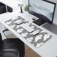 thumbnail image 2 of Long Mouse Pads for Desk,Minimalist Halloween Ghosts Pattern Desk Mats on Top Of Desks, Desk Mouse Pad Extra Large with 3mm Non-Slip Base and Stitched Edge for Gaming,Office,Work,Home 31.5x11.8in, 2 of 5