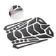 thumbnail image 5 of Almohadilla protectora para tanque de combustible de aceite de motocicleta negra con calcomanía de espina de pescado Caucho, 5 of 9