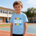 thumbnail image 6 of Babcutegg Shirts for Kid Boys Pullover Short Sleeve Back to School Wear Casual Fashion Boys Summer Uniform Blue Size 3 T, 6 of 9