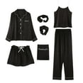 thumbnail image 3 of HomeGardon Womens Pajamas Sets Pajamas for Women Homewear Pajamas Sets Faux Silk Pyjama Nightwear Sleepwear PC Sets,M-XL, 3 of 3