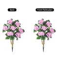 thumbnail image 7 of Artificial Hydrangea Bush with Ground Stake - 35.4Inch Faux Flower Plant in Light Pink for Outdoor Patio Garden Yard Lawn Decor - Fake Floral Arrangement for Home Porch Balcony Landscaping, 7 of 7