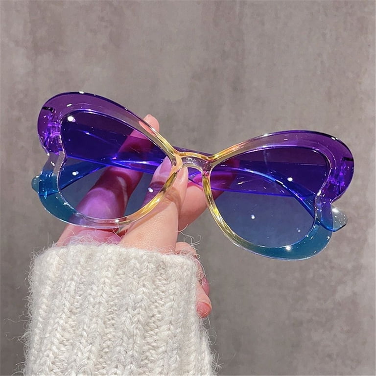 Women\'s Polarized Butterfly Sunglasses UV400 Protection Retro Shades 2 Pack Designer Vintage Butterfly Sunglasses For Women Half Frame  main image 4