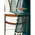 thumbnail image 4 of Boho Lace Curtains Macrame Curtains Semi Sheer Curtains Living Room Crochet Curtains with Tassel Rod Pocket Window Drapes for Dining Living Bedroom, 4 of 7