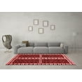 thumbnail image 3 of Ahgly Company Indoor Rectangle Abstract Red Modern Area Rugs, 7' x 10', 3 of 4