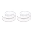 thumbnail image 1 of Unique Bargains 2pcs Film Flexible Ruler 40cm 0.1mm Scale with R Angle & Width Lines PET Plastic Folding Straight Ruler, 1 of 6