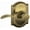 Gold, variant on Schlage Camelot Trim with Accent Hall and Closet Lever, Aged Bronze (F10 ACC 716 CAM)