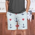 thumbnail image 7 of GZHJMY Anchor Pajama Pants Short for Men, Lounge Pants Lightweight Men Pajama Bottoms with Drawstring Pockets, Christmas New Year Birthday Gifts, Small, 7 of 7