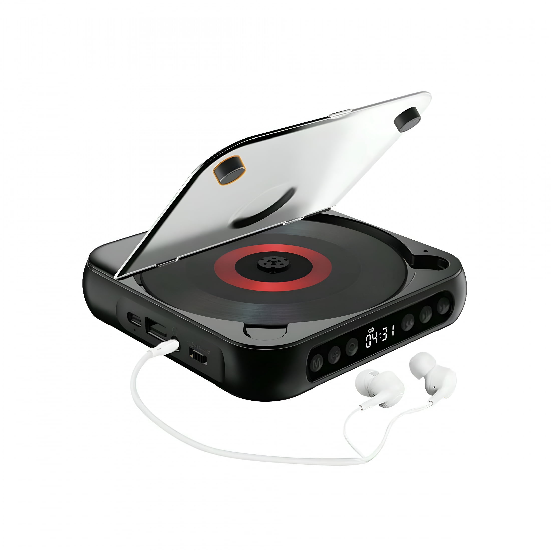 GJX 2026 New Retro Wireless Cd Player with Bluetooth Speaker | Portable Rechargeable Boombox for Car,Travel and Home | Anti-Shock,Play Cds/Usb/Sd/Fm Radio,Long Battery Life