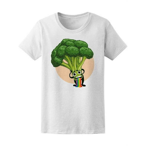 Broccoli Puking Rainbow T-Shirt Men -Image by Shutterstock, Male x-Large