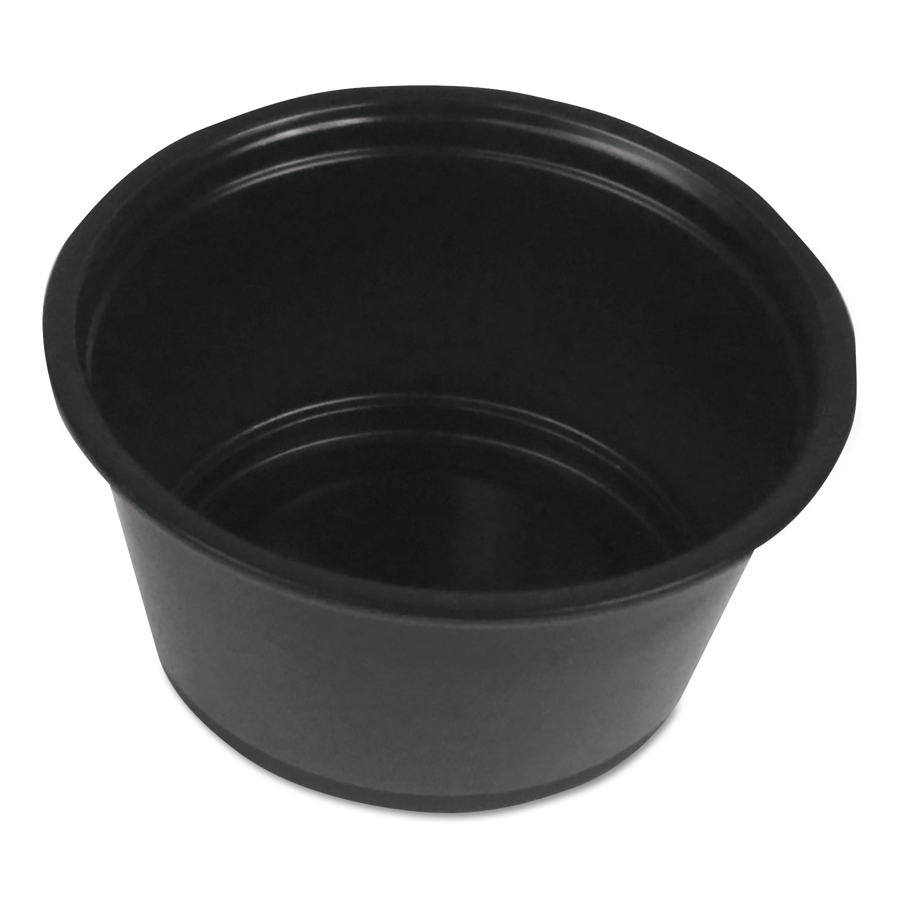 Soufflé/Portion Cups, 2 oz, Polypropylene, Black, 2500/Carton Walmart