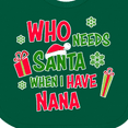 thumbnail image 4 of Inktastic Who Needs Santa when I Have Nana Boys or Girls Baby Bib, 4 of 4