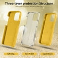 thumbnail image 5 of MCUCA iPhone 12 Case / iPhone 12 Pro Case, Silicone Full Body Protection Ultra Slim Soft Touch Microfiber Lining Shockproof Phone Case, 6.1 inch (Yellow), 5 of 7