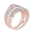 thumbnail image 2 of 1.00 Carat Excellent Round Shape Genuine Diamond Latest Design Engagement Eternity Band for Ladies Solid 18K Rose Gold Size 7.5, 2 of 7