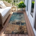 thumbnail image 6 of Addison Rugs Chantille Indoor/Outdoor Teal Washable Runner Rug, 2'3" x 7'6", 6 of 6