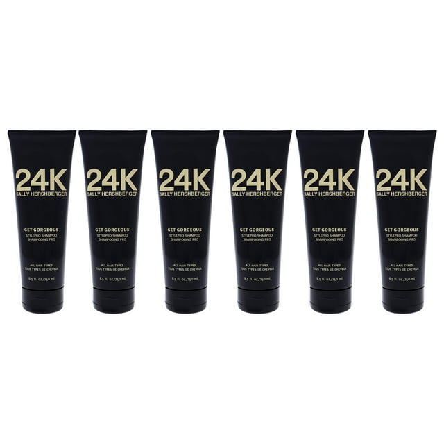 Champú 24K Get Gorgeous de Sally Hershberger para unisex - Champú de 8,5 oz - Paquete de 6