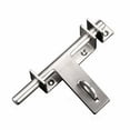 thumbnail image 2 of Windfall Sliding Bolt Gate Latch, Safety Lock Bolt Hasp, Heavy Duty 304 Stainless Steel Barrel Door Latches, with Padlock Hole, Brushed Workmanship, 2 of 8