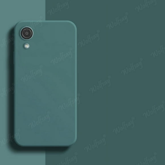 For Samsung Galaxy A03 Core Case Silicone Plain Soft Rubber Protector Case For Samsung A03 Core A04 A14 A04S A22 A33 A23 Cover Black Green A04