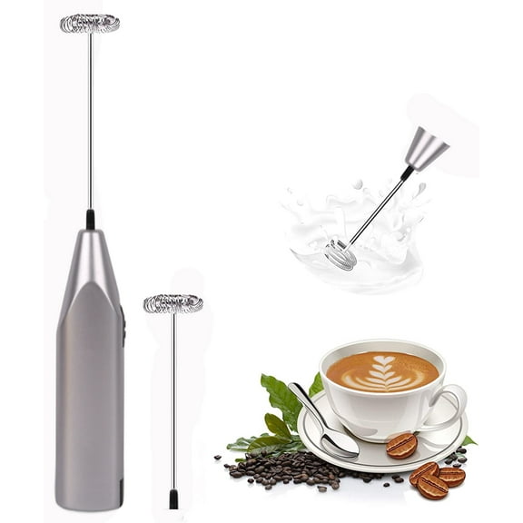 EIMELI Rechargeable Milk Frother Handheld Stirring Rod Electric Foam Maker with Stainless Whisk for Bulletproof Coffee Latte Cappuccino Hot Chocolate