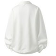 thumbnail image 3 of Long Sleeve Polo Shirts for Men Knit Polo Sweater Pullover Sweater Men's Tops (White XXXXXL), 3 of 3