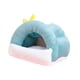 thumbnail image 1 of Hábitats de para hámster Cama de invierno para hámster Cueva para erizo Conejillo de indias enano Azul claro, 1 of 8