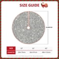 thumbnail image 4 of Kll Glittersilver Christmas Tree Skirt 30",Party Decorations Farmhouse For Christmas Decorations Holiday Party, 4 of 8