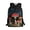 Fantasy Mushrooms Starry Night, variant on Uourmeti Galactic Wolf Backpack, Bookbag 17 Inch Smooth Zipper School Backpack for Travel Outdoor