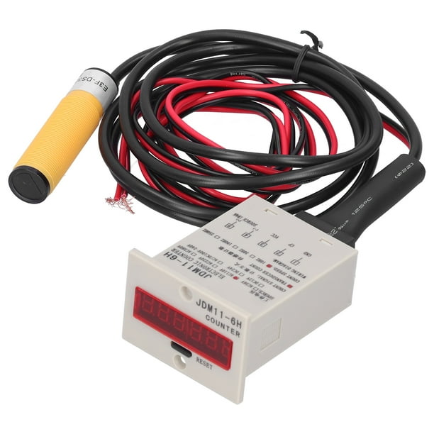Tally Counter, BEM-6H-30E4-CT Sensor De Pantalla De Berm De Contador Industrial 999999 Distancia De Inducción Ajustable Del Rango De Conteo Para El Control De Automatización