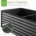 thumbnail image 6 of Best Choice Products 8x4x2ft Outdoor Metal Raised Garden Bed, Planter Box for Vegetables, Flowers, Herbs - Gray, 6 of 8