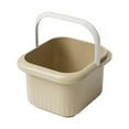 thumbnail image 4 of Baño de pies portátil con asa, bañera de hidromasaje para pies, masaje de pies, spa para pies Amarillo, 4 of 9
