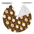 thumbnail image 2 of Lsque Flowers And Gnomes Bees Print Christmas Tree Skirt, Tree Skirt with Ties or Velcro, Perfect for Holiday Decorations, Halloween, and New Year-36", 2 of 7