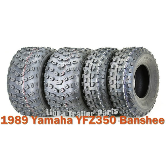 Full Set Sport ATV Tires 21x7-10 & 22x11-10 for 1989 Yamaha YFZ350 Banshee