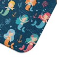 thumbnail image 5 of Dark Blue Mermaid Pattern Dish Drying Mat for Kitchen 1 Pack, Ultra Absorbent Microfiber Dishes Drainer Mats,16"x18", 5 of 6