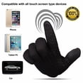 thumbnail image 5 of Winter Gloves for Men and Women Touch Screen Thermal Windproof Ski Gloves (Black, L), 5 of 6