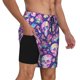 thumbnail image 2 of Fotbe Skull rainbow mushroom colorful Traje de Baño para Hombre – Shorts de Natación de Secado Rápido con Forro y Bolsillos-Medium, 2 of 6