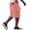 #01Red, variant on Men Vertical Stripe Print Corduroy Cargo Shorts Drawstring Elastic Waist Multi Pockets Knee Length Casual Shorts For Summer Beach Vacation Outdoor Travel