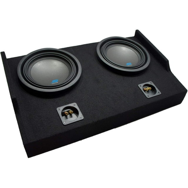 American Sound Connection Alpine Bundle Compatible with 2015 - UP Ford F150 Super Cab S-W10D2 Type S Dual 10" Custom Loaded Sub Box Enclosure