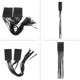 thumbnail image 3 of Cubierta de la borla del manillar Ecomeon Elegante para motocicletas Cruiser Chopper Curious Bobber Custom Negro, 3 of 6