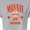 thumbnail image 3 of Disney - Minnie Mouse Collegiate - Juniors Cropped Cotton Blend T-Shirt, 3 of 5