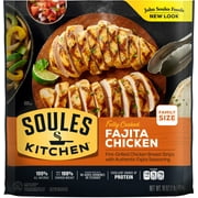 John Soules Foods Chicken Breast Fajita Strips, Refrigerated, 16oz, 18g Protein per 3oz Serving Size
