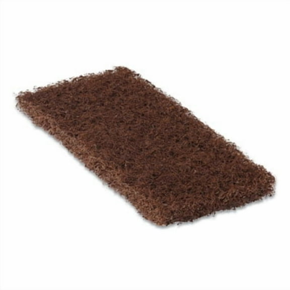 Americo AM7541010 4.5 x 10 in. Heavy Duty Cleaning Pad, Brown - Pack of 5 - 4 per Pack